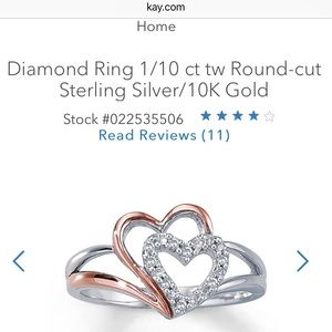 Kay jewelers double heart ring
